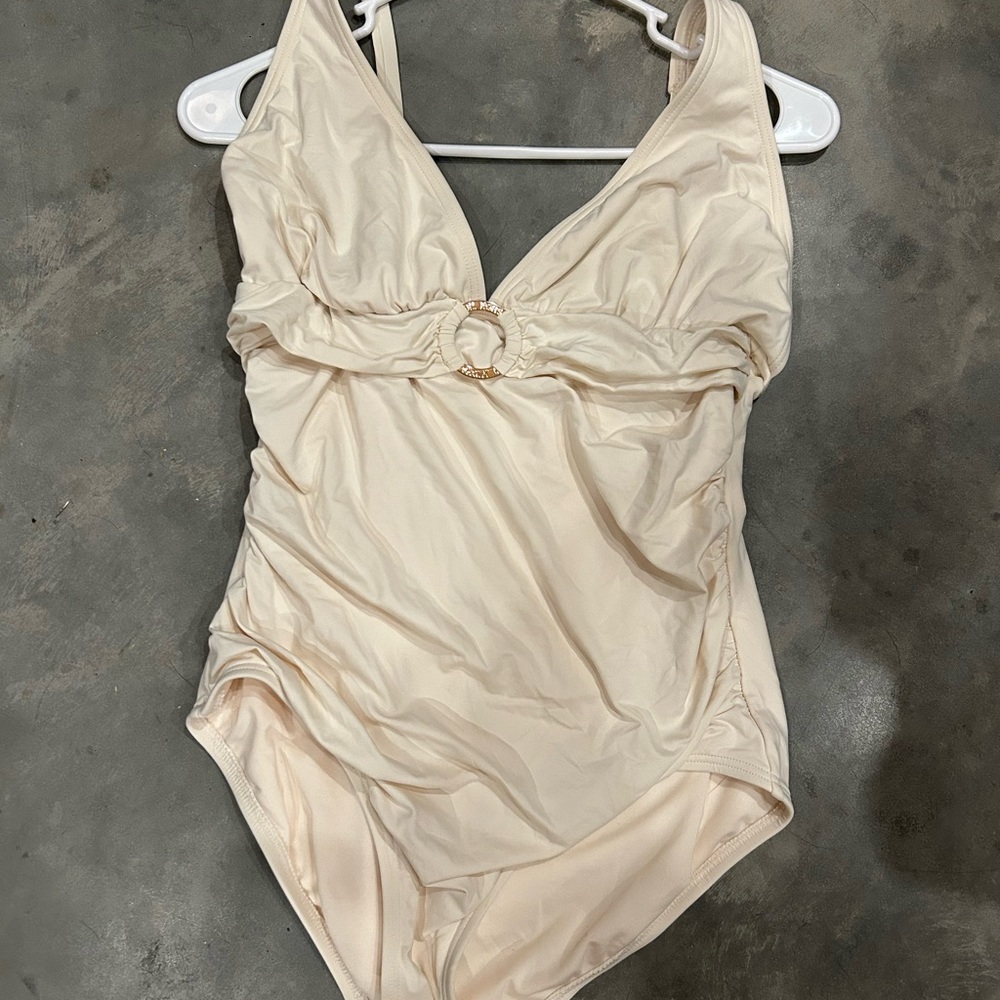 Michael Kors off white one piece swimsuit size 12